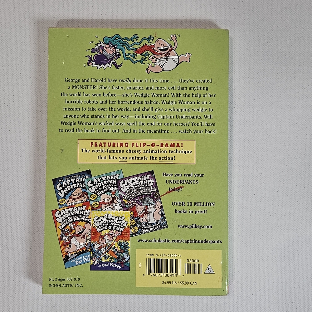 Captain Underpants‎ And The Wrath Of The Wicked Wedgie Woman By Dav Pilkey